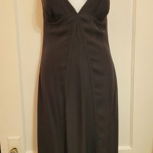 Black silk dress